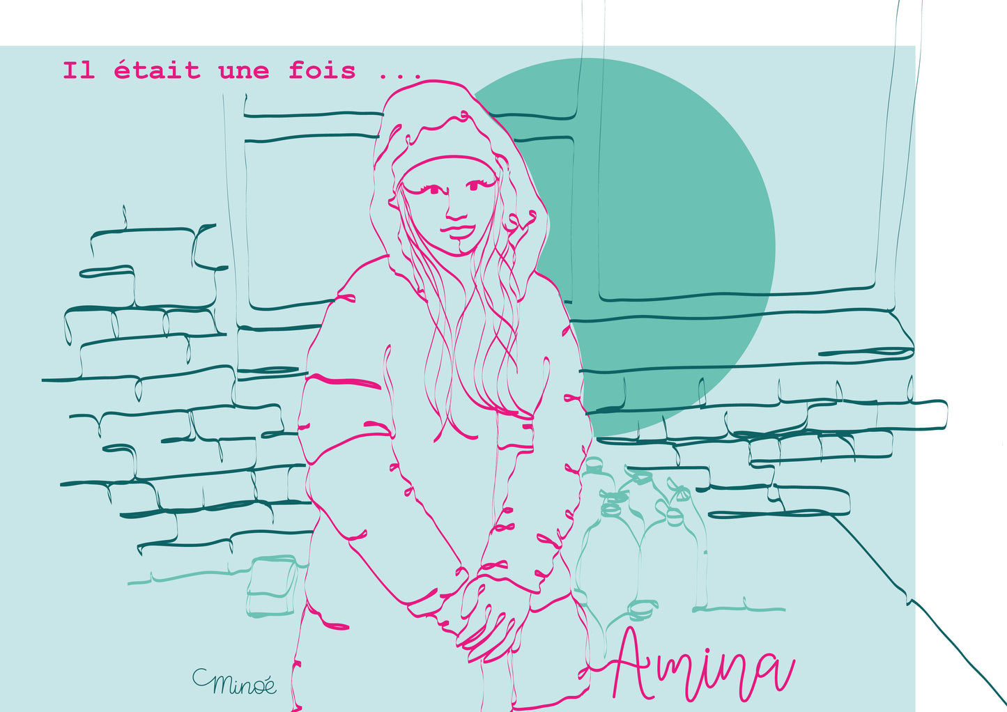 Portrait d'enfant en collaboration avec l'unicef :  Il était une fois Amina