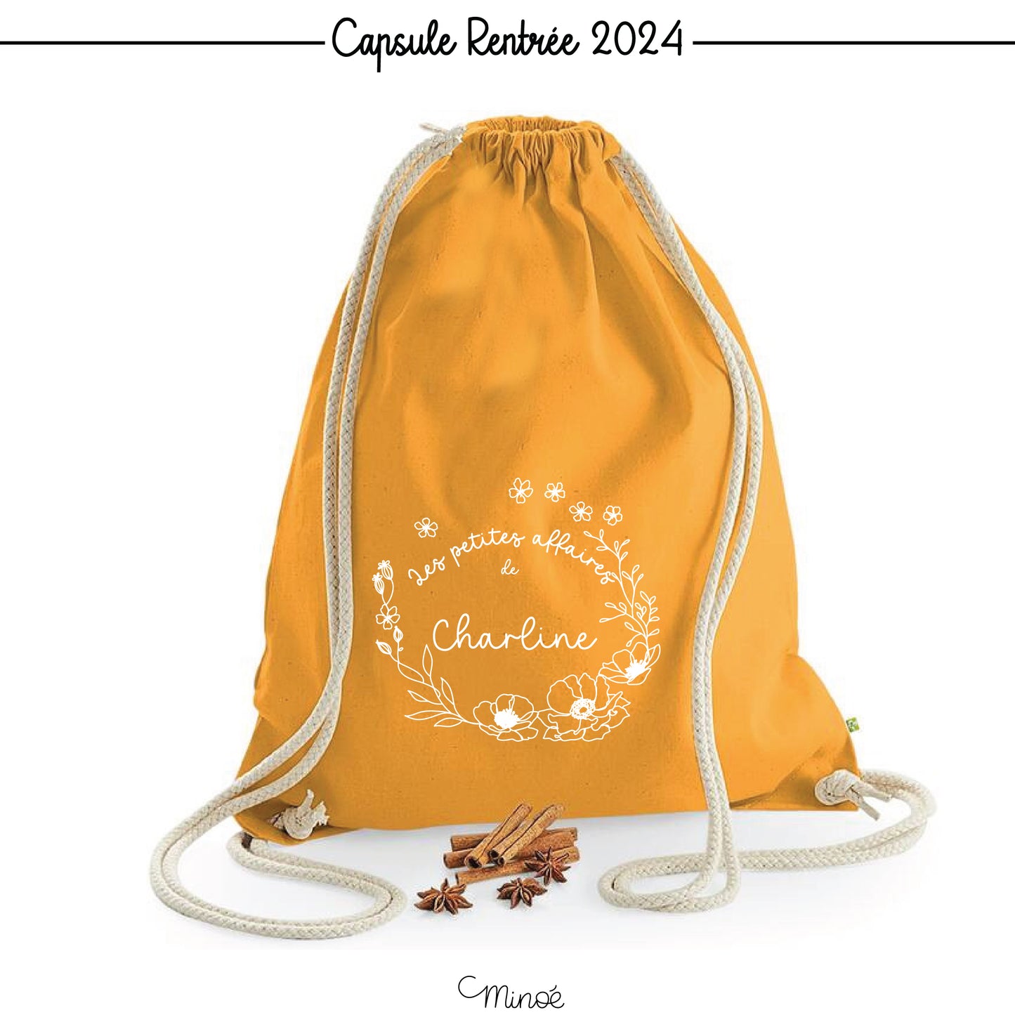 Capsule rentrée 2024 : mon sac à dos à cordons coulissants