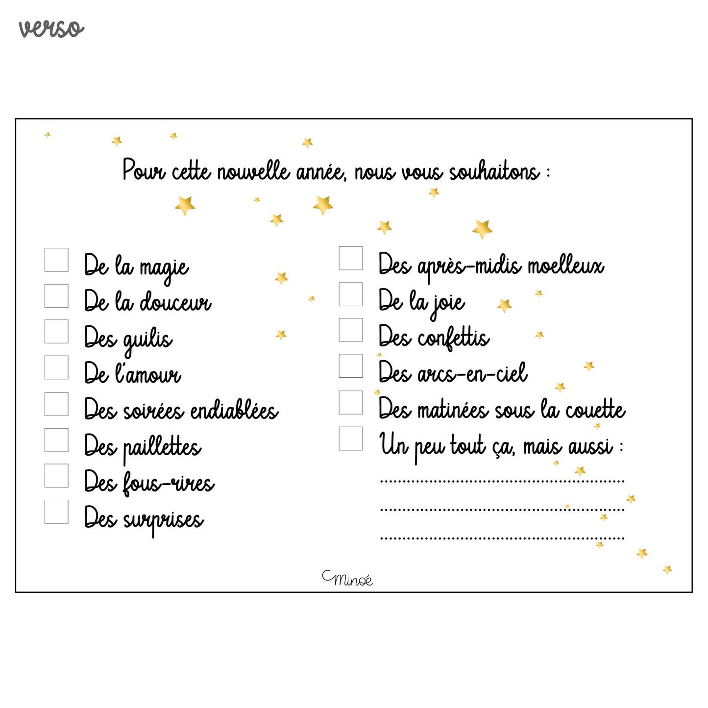 Carte de voeux famille oiseaux - à personnaliser