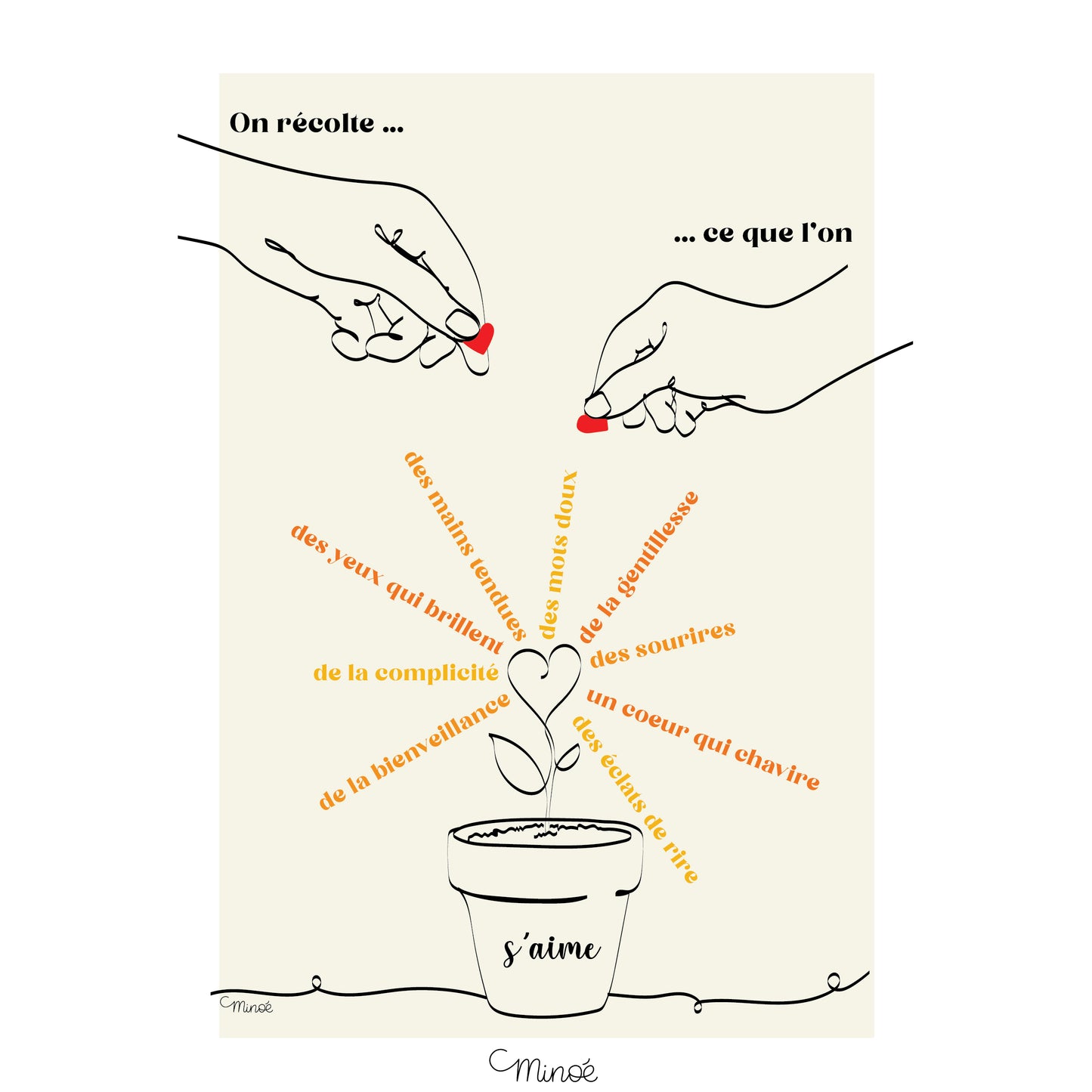 Carte à planter : On récolte ce que l'on s'aime