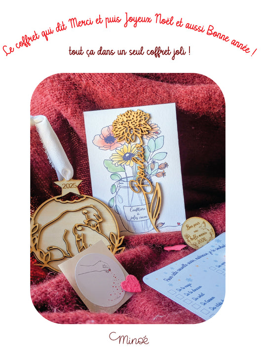 Le coffret gentil qui dit Merci, Joyeux Noël et Bonne Année !