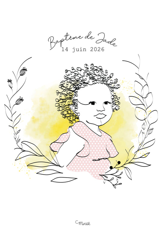 Support d'empreintes - couronne et enfant