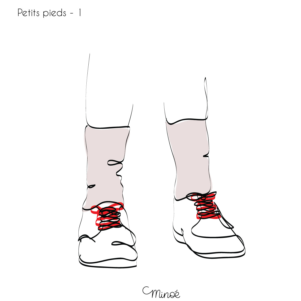 Chouette maman et petits pieds : illustration et bagagerie