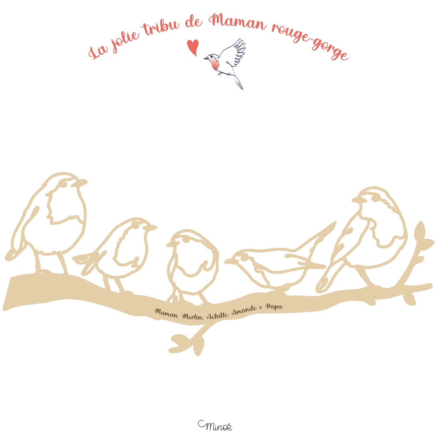 La jolie tribu de Maman rouge-gorge