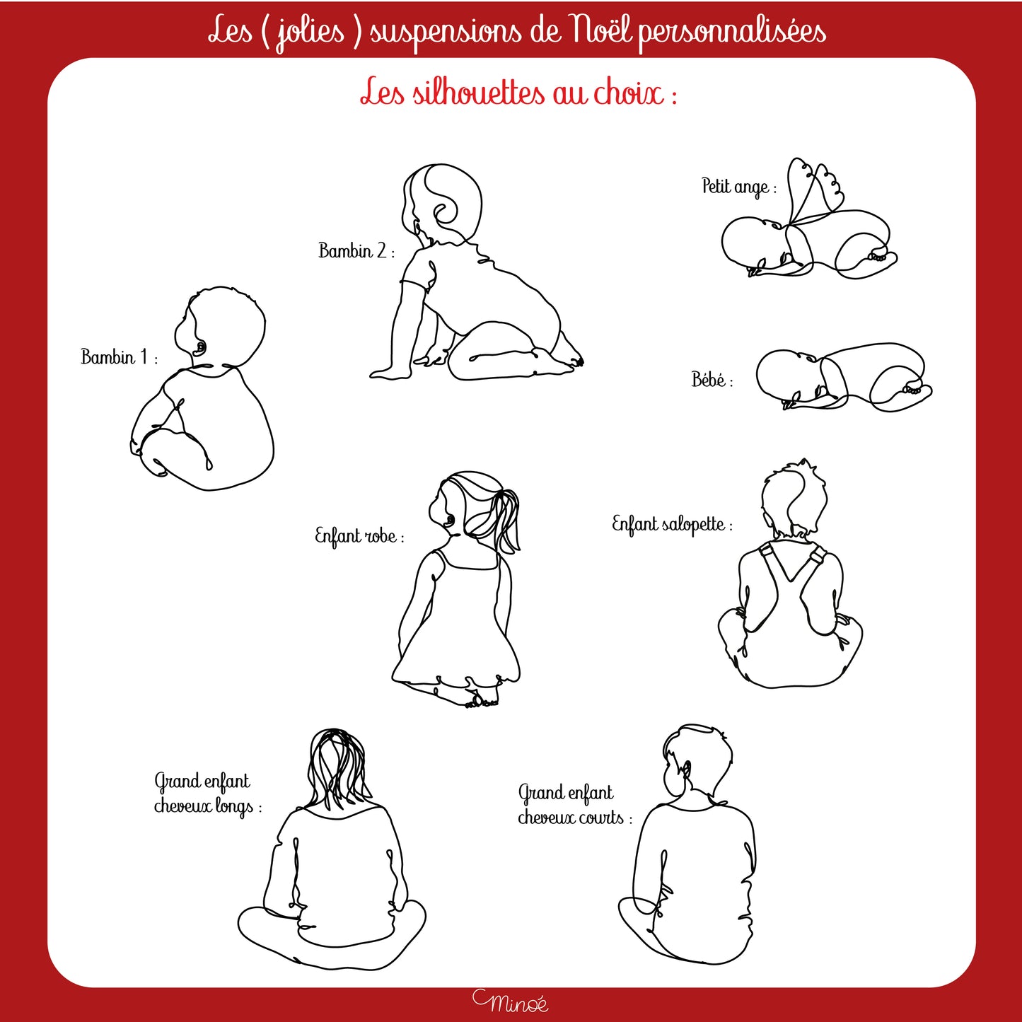 Suspension personnalisée - Joyeux Noël