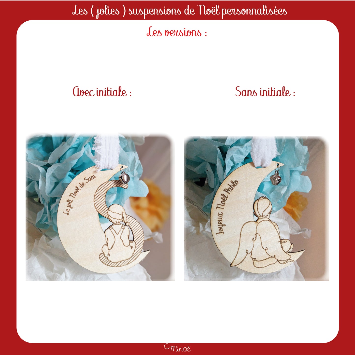 Suspension personnalisée - Joyeux Noël
