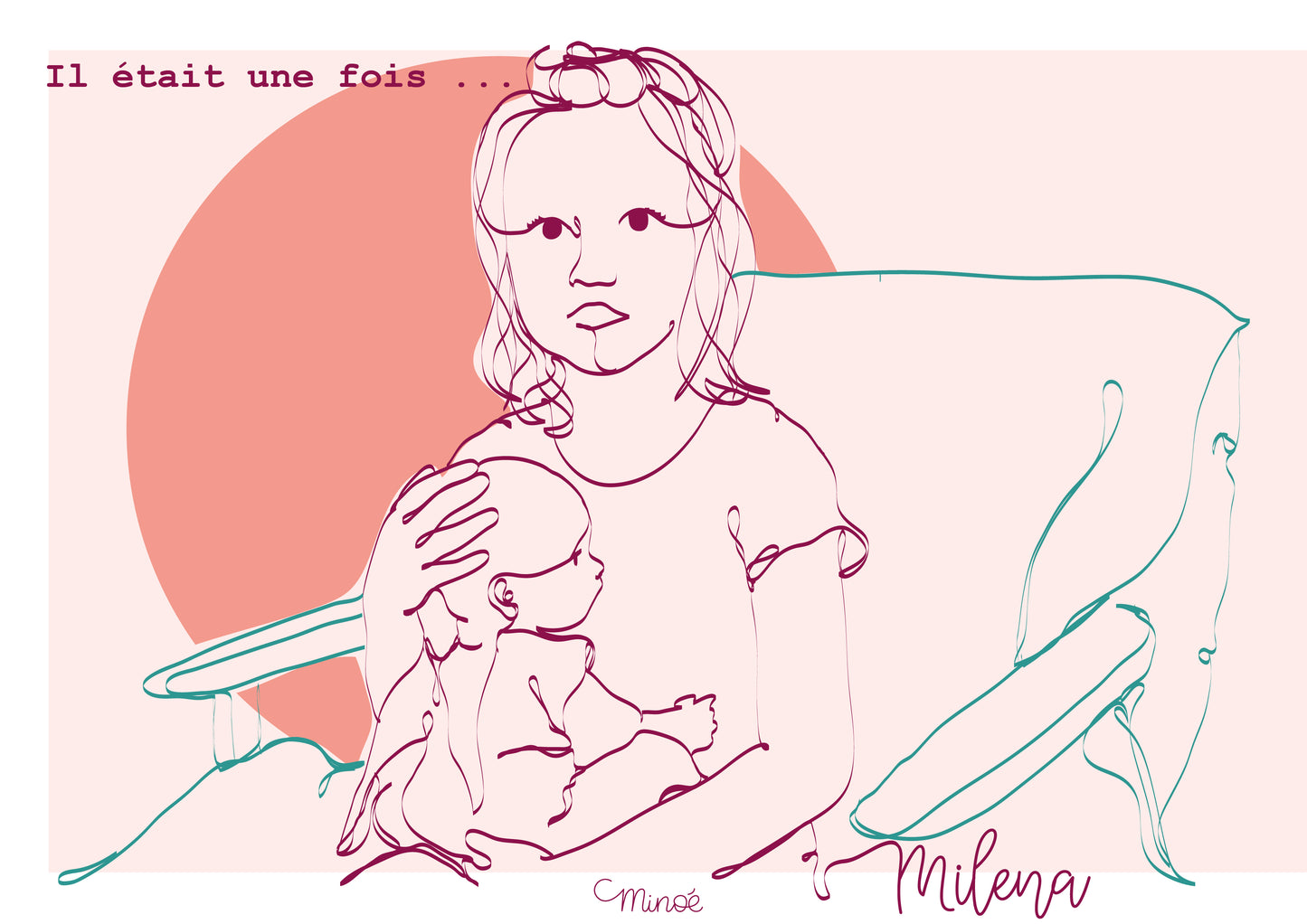 Portrait d'enfant en collaboration avec l'unicef : 4- Il était une fois Milena