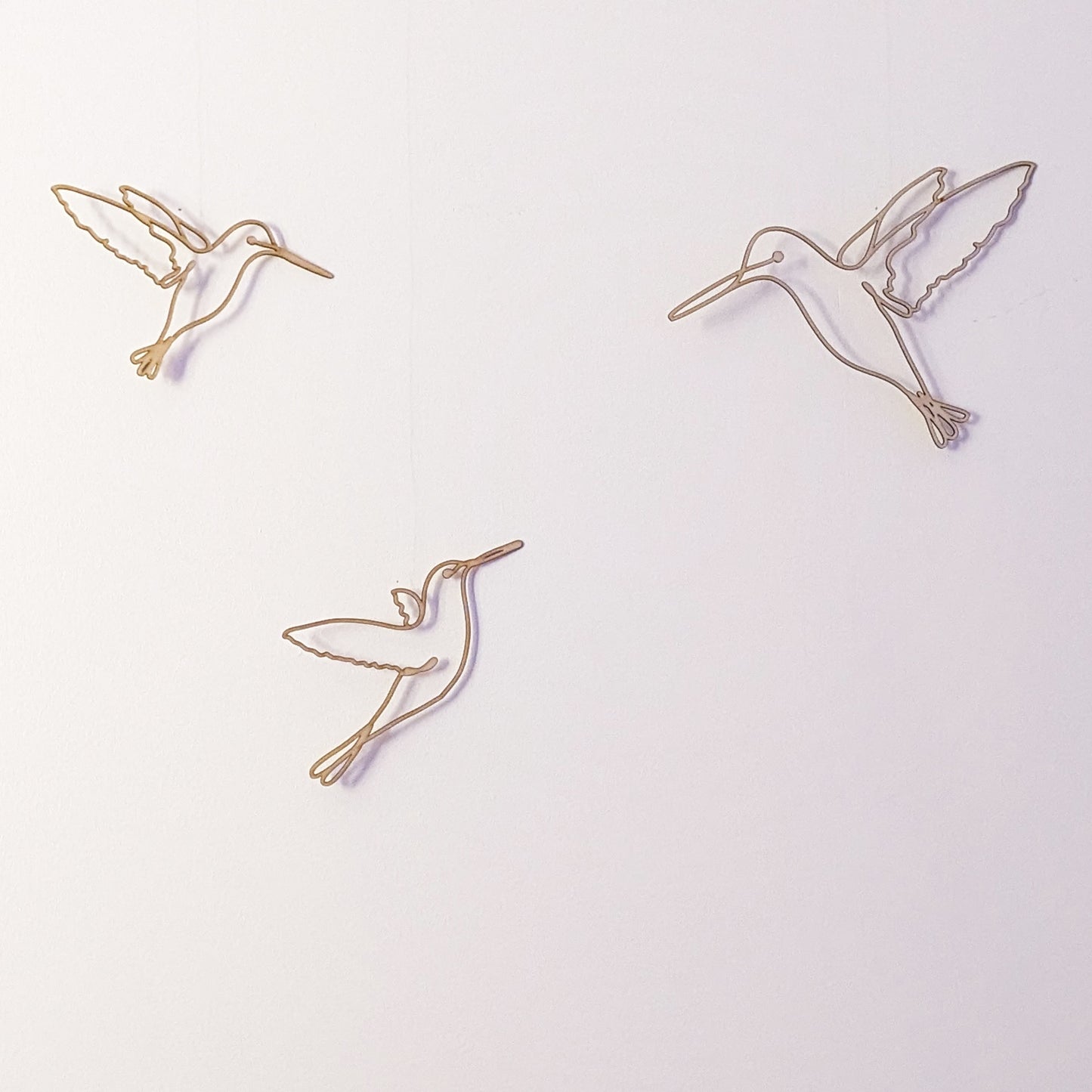Décoration murale en bois : gamme L'envol des colibris