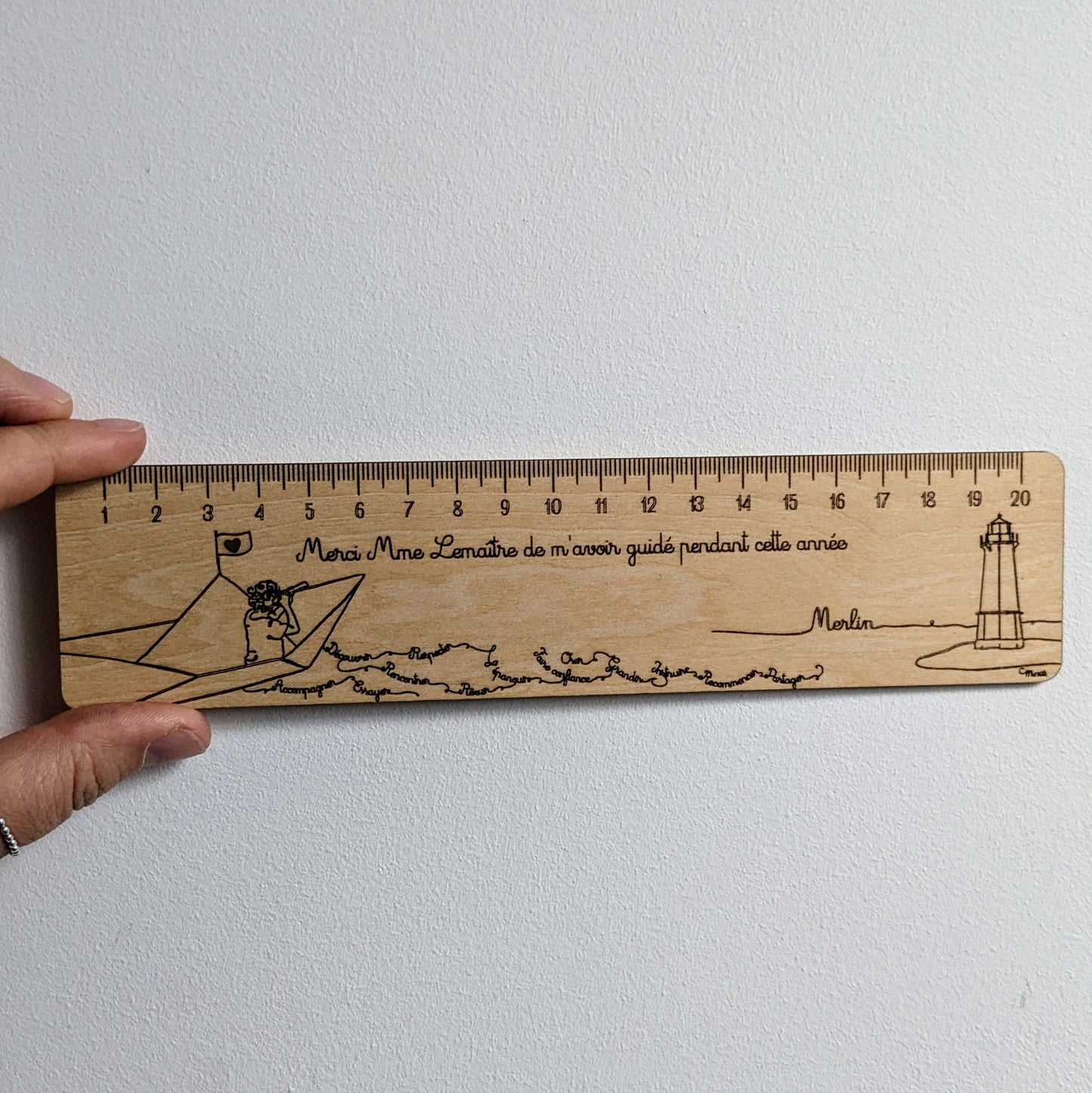 Duo :  calendrier scolaire à planter + règle personnalisée