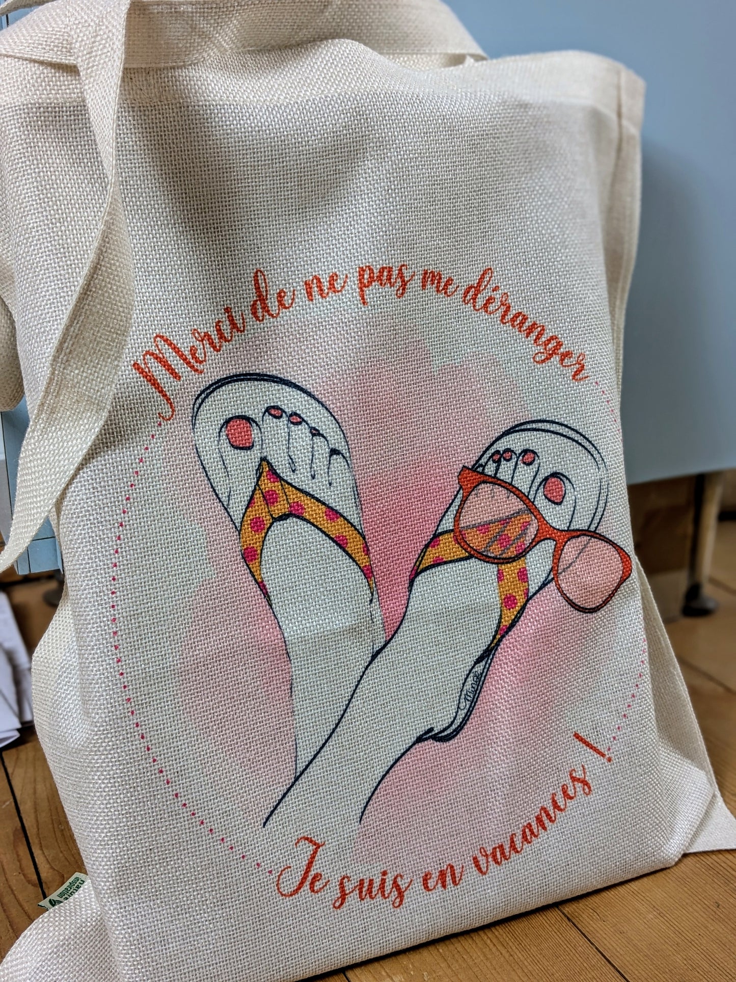 Tote bag " Merci de ne pas déranger "