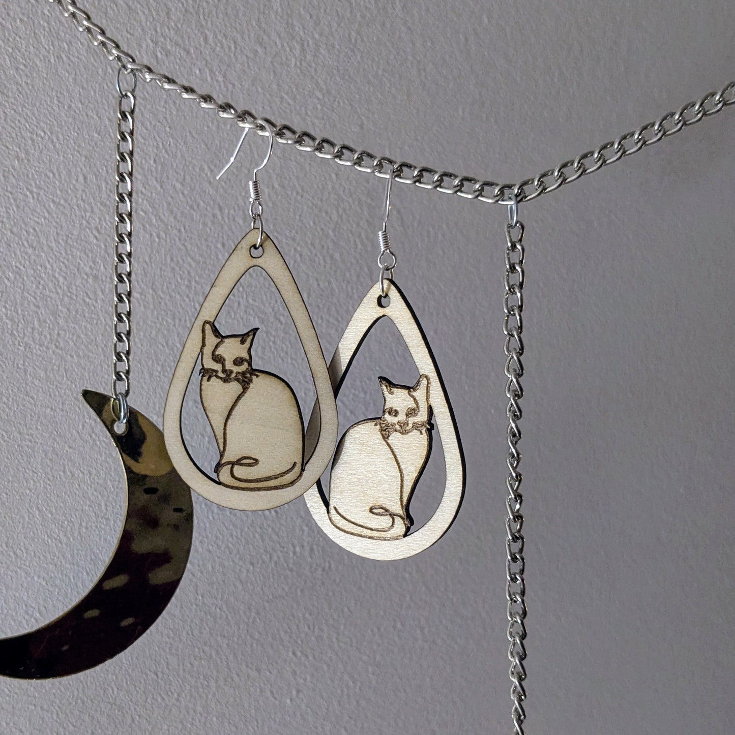 Boucles d'oreilles chats