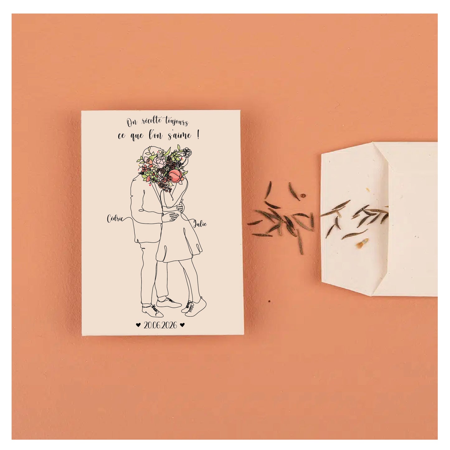Faites fleurir votre amour : des petits sachets de graines pour vos invités