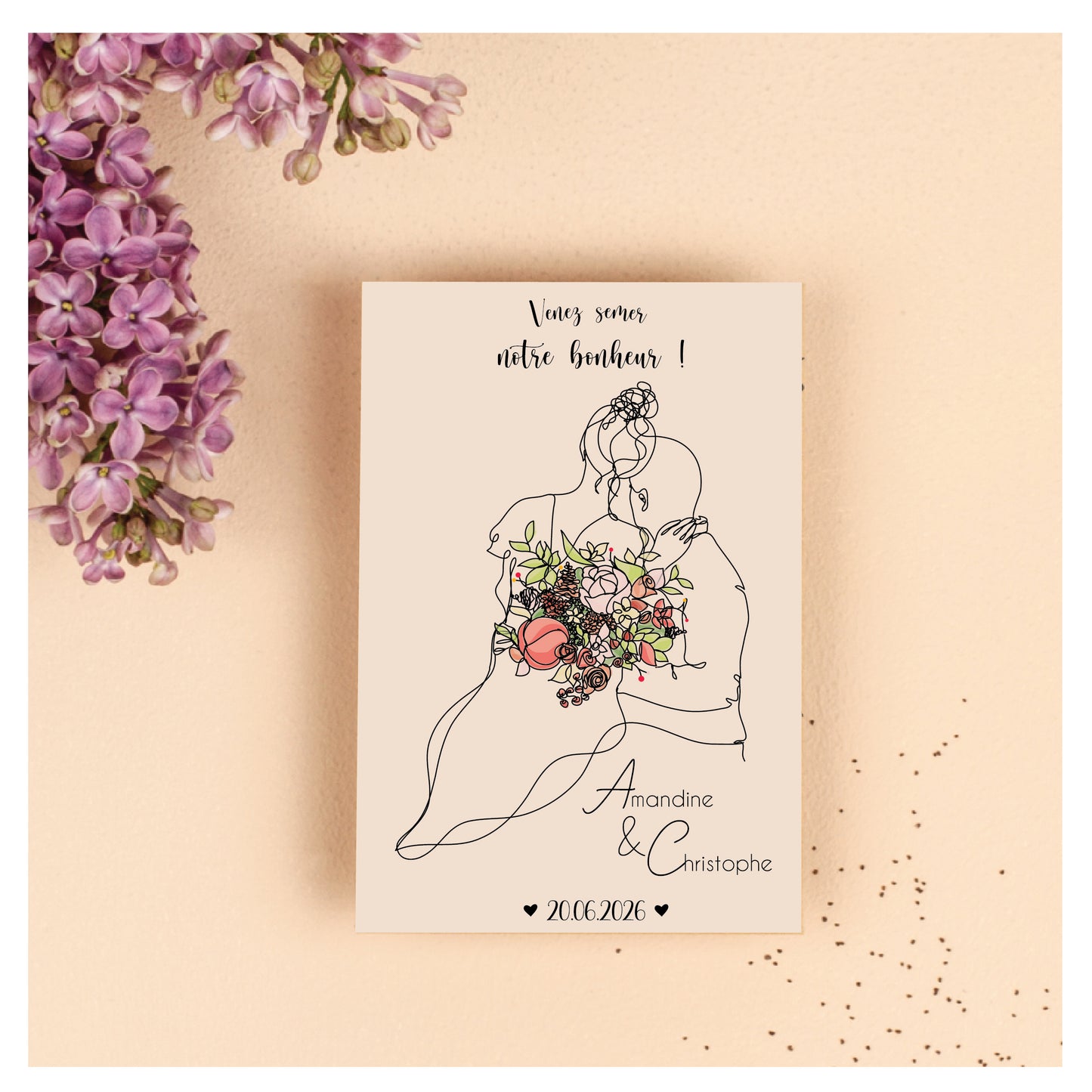 Faites fleurir votre amour : des petits sachets de graines pour vos invités