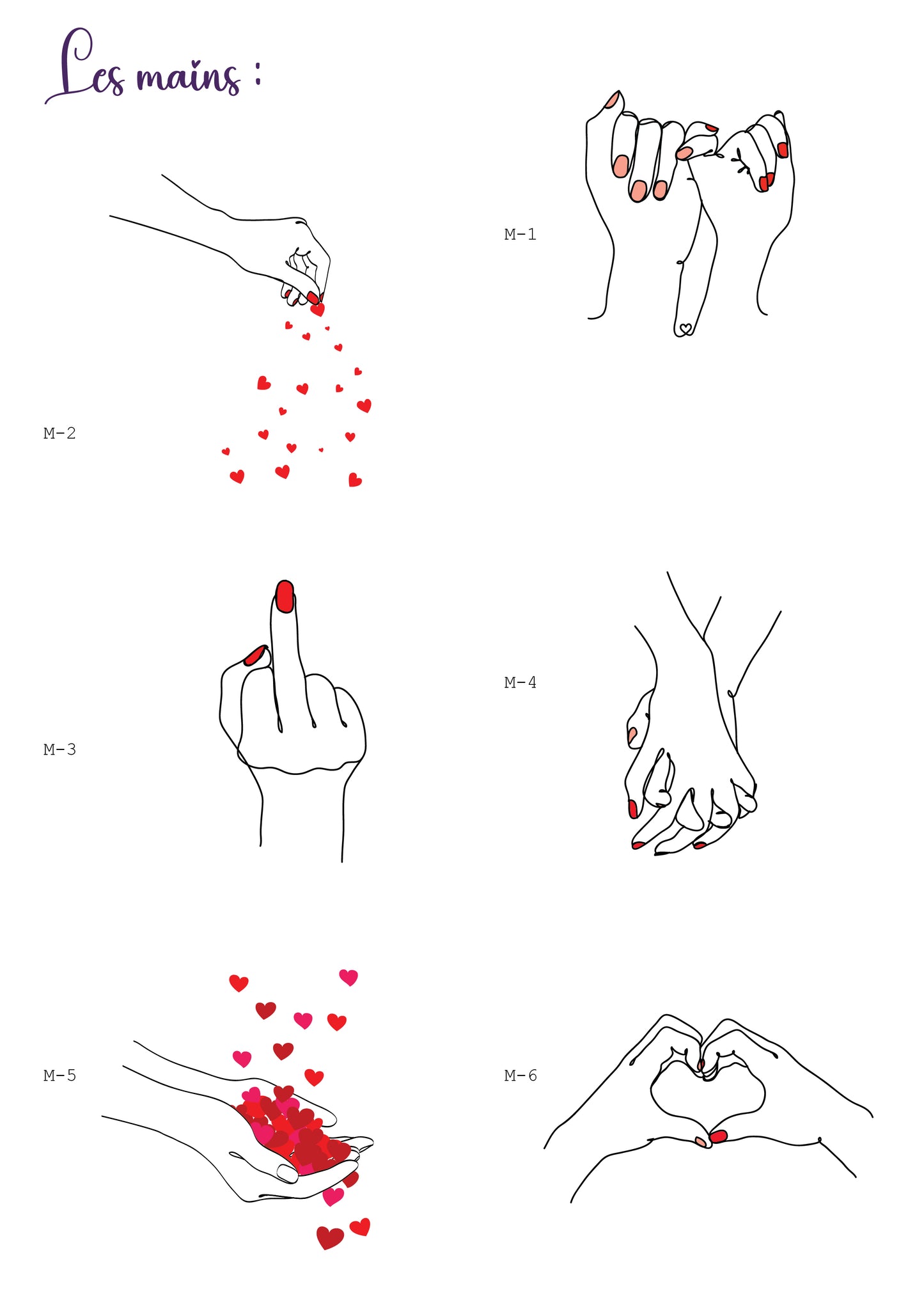 Lot de 5 stickers pailletés