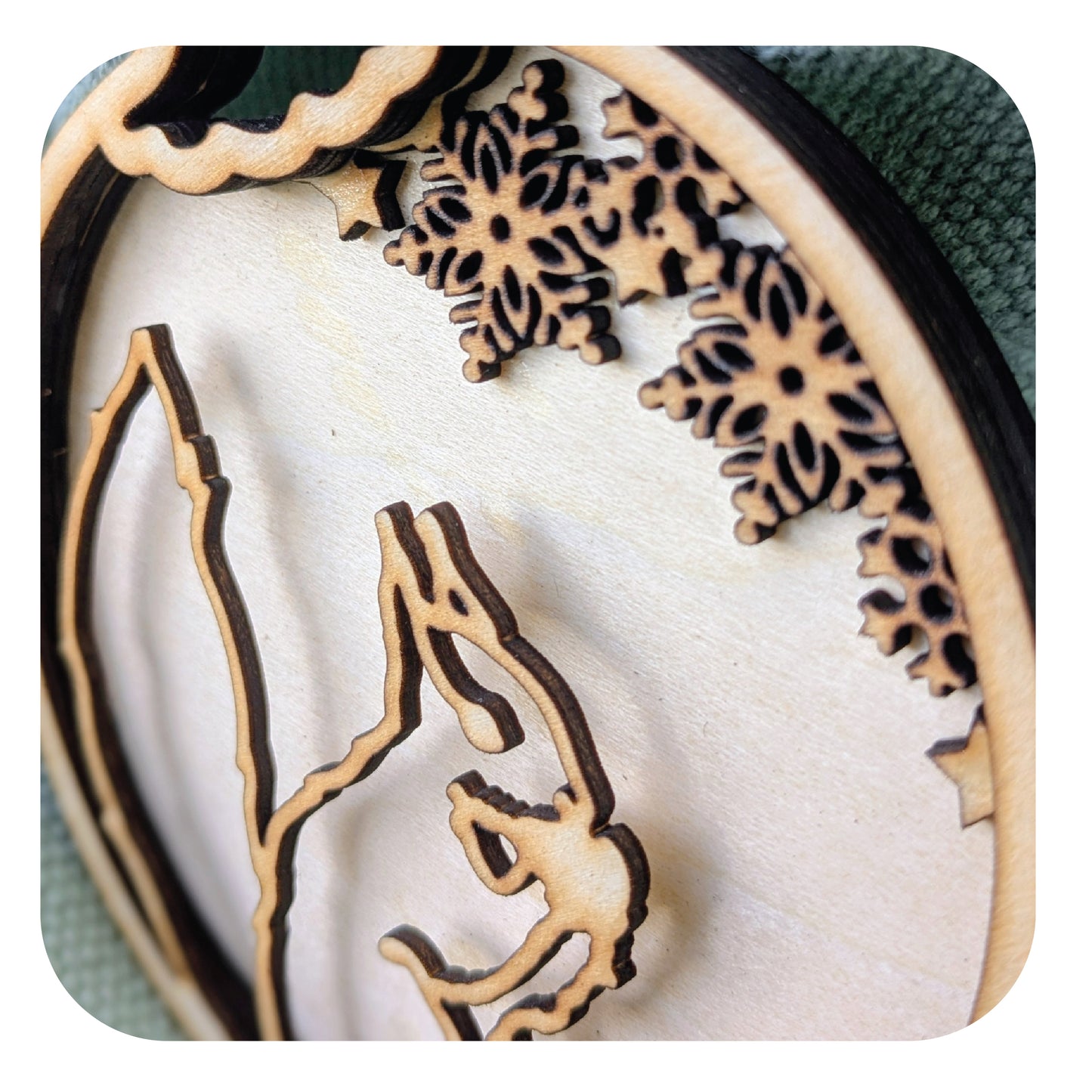 Suspension de Noël : les animaux de la forêt - modèle 2