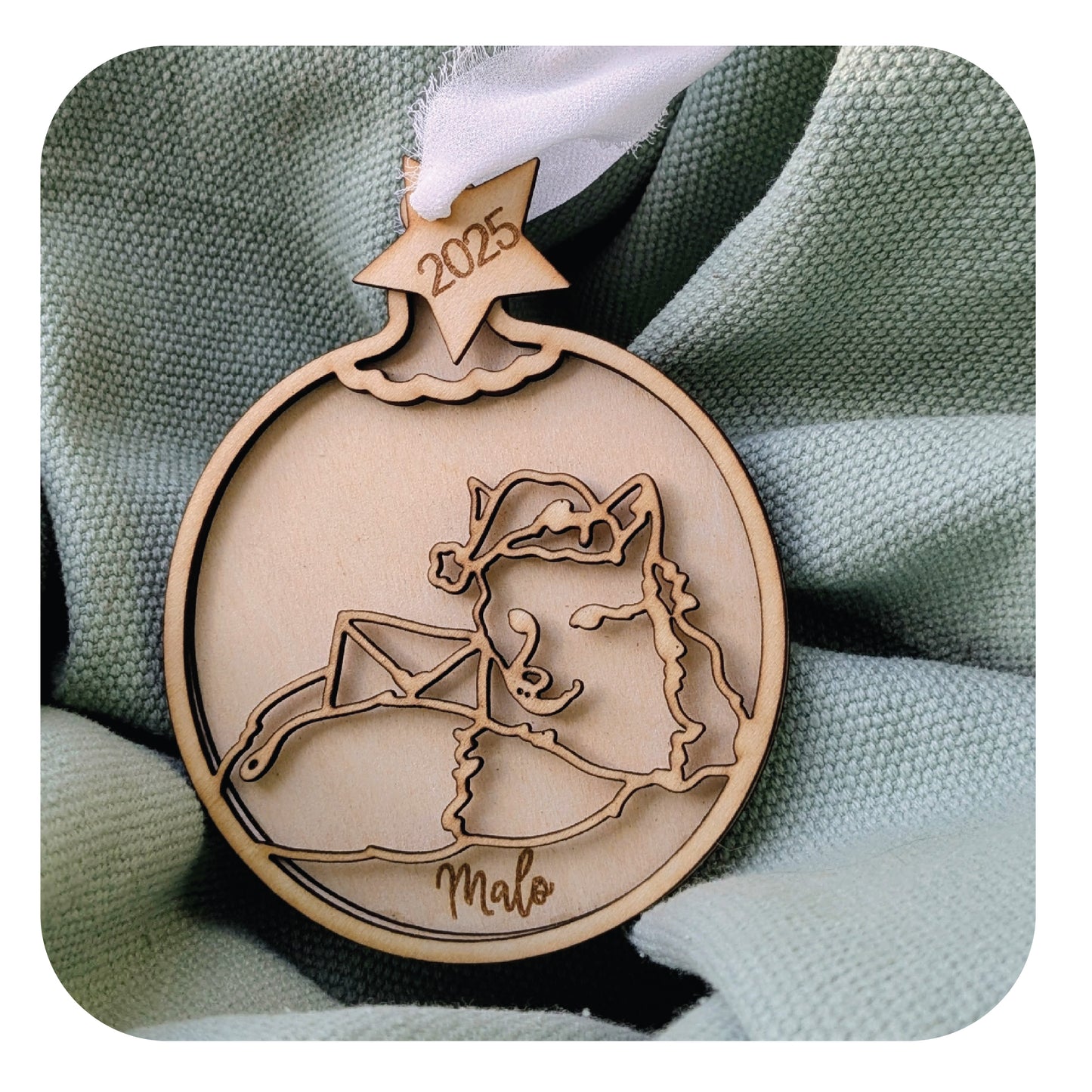 Suspension de Noël : les animaux de la forêt - modèle 1