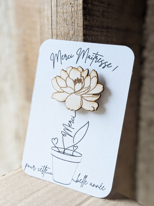 Broche aimantée Merci pour cette belle année