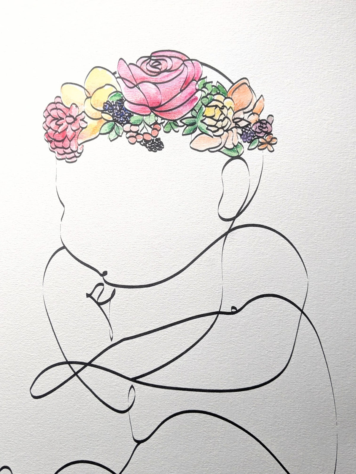 Illustration de naissance - bébé 1