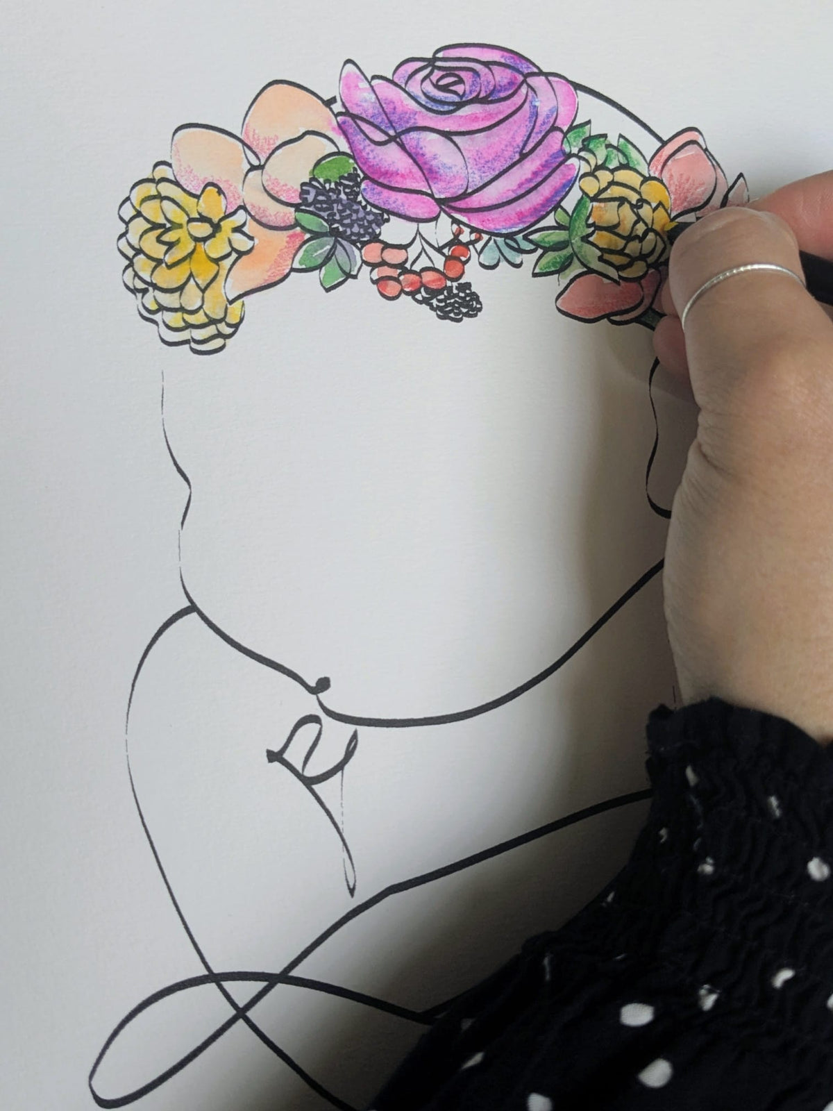 Illustration de naissance - bébé 1