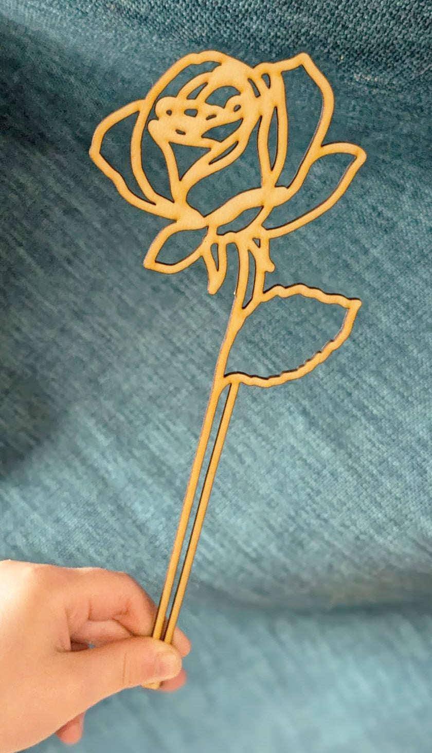 Fleurs de bois - à l'unité