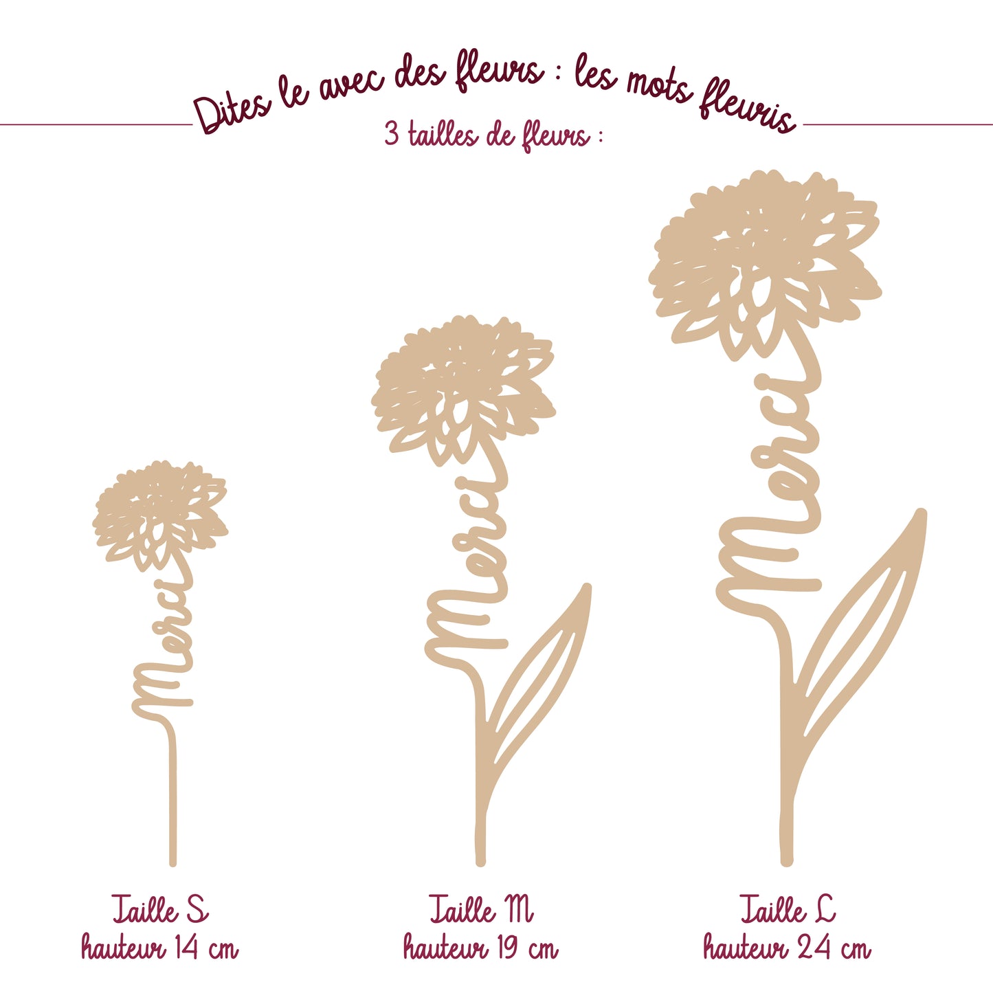 Dites le avec des fleurs : les mots fleuris