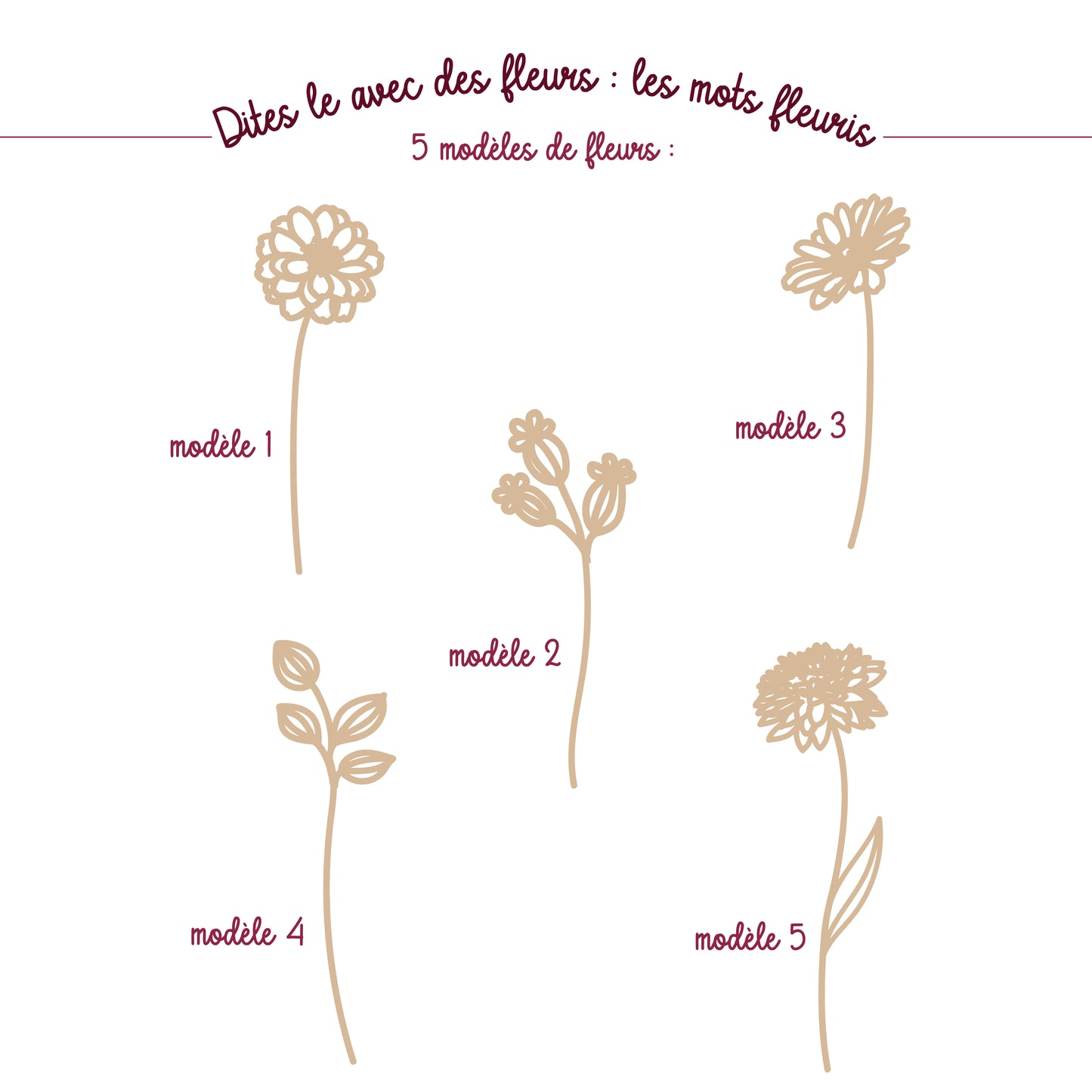 Dites le avec des fleurs : les mots fleuris