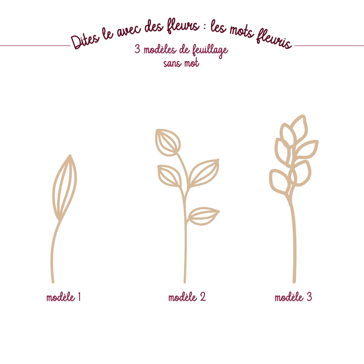 Dites le avec des fleurs : les mots fleuris