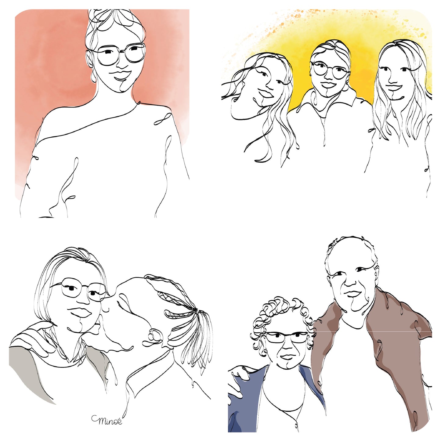 Le bar à portraits de Minoé