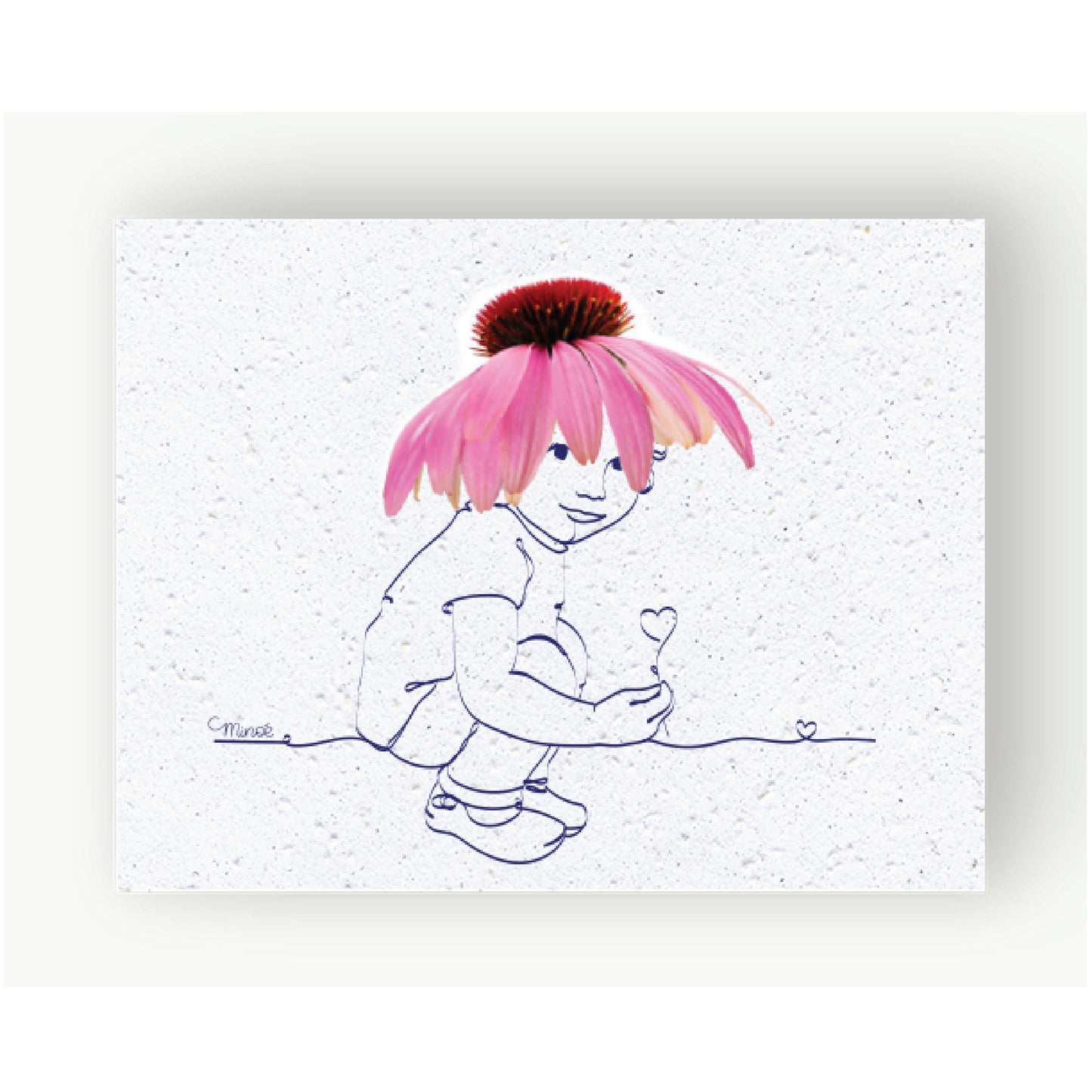 Carte à planter : Chapeau fleuri