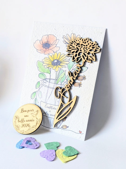 Carte de voeux à planter