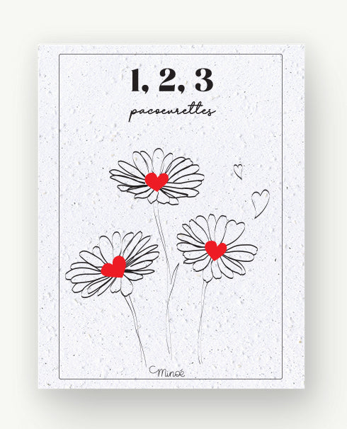 Carte à planter : 1,2,3 pacoeurettes