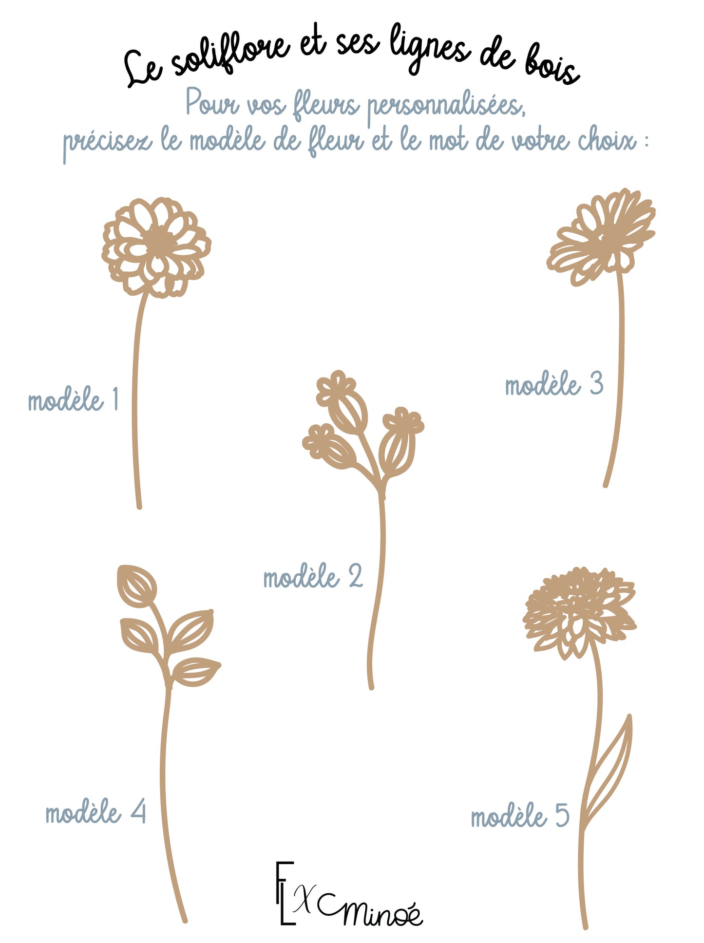 Collab Flor de Sel X Minoé : Soliflore et fleurs de bois