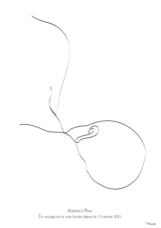 Illustration Allaitement - minimaliste
