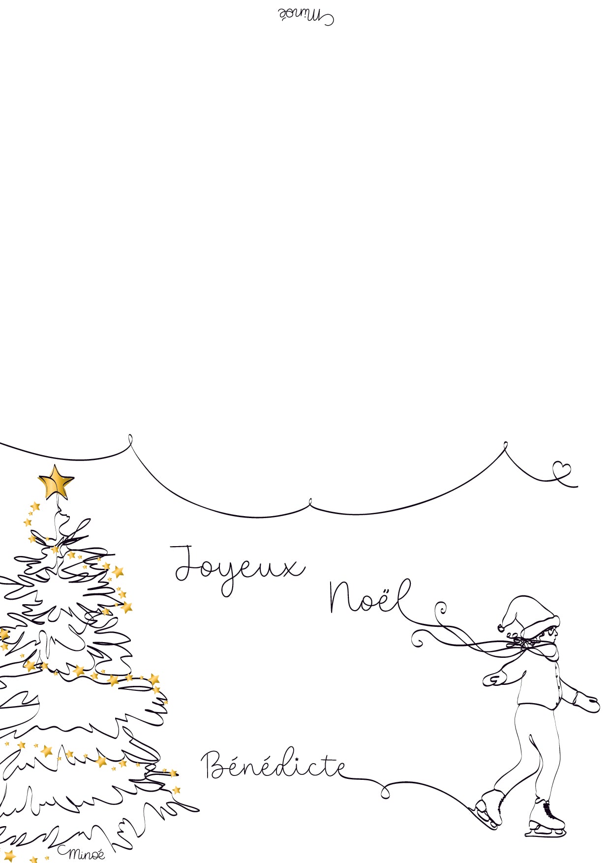 Printable -  Illustration Joyeux Noël Maîtresse - Nounou - Atsem